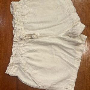 Hang Ten Women's High Waist Cream Shorts